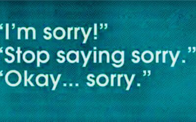 over apologising